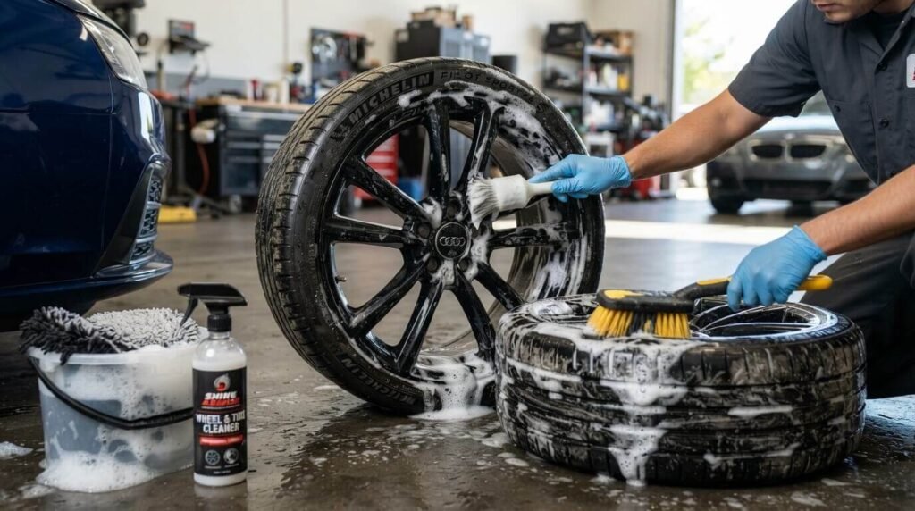 wheel tire cleaner